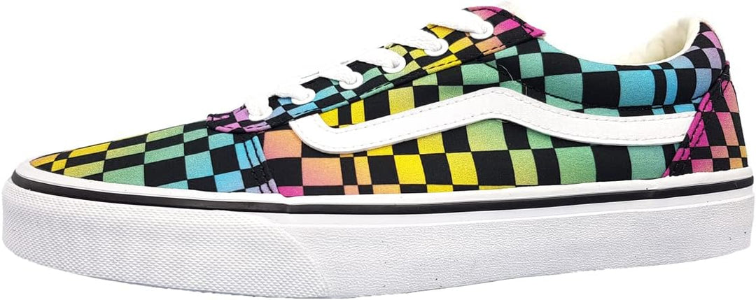 Vans Mädchen Ward Sneaker 28 EU Trippy Checkerboard Multi White, 28 EU Trippy Checkerboard Multi Whi