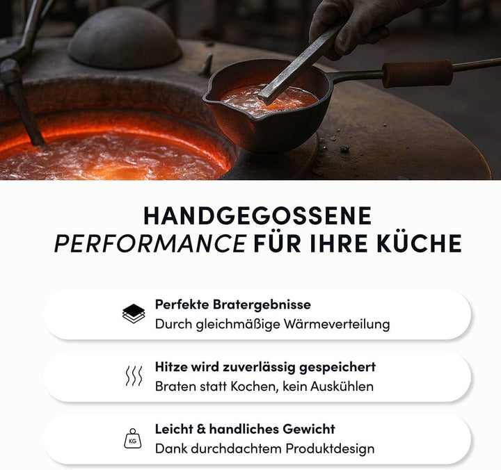 Hoffmann STONIQ Hochrandpfanne, 24 cm, Antihaftbeschichtet, PTFE und PFAS-frei, Induktionsgeeignet,