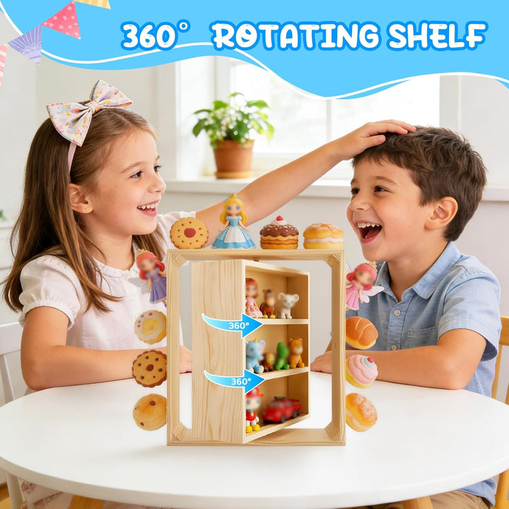 Tonie Regal, 360° Drehbar Magnetisch Wand- und Tischregal | 2-in-1 schwimmendes Regal, Für Toniebox