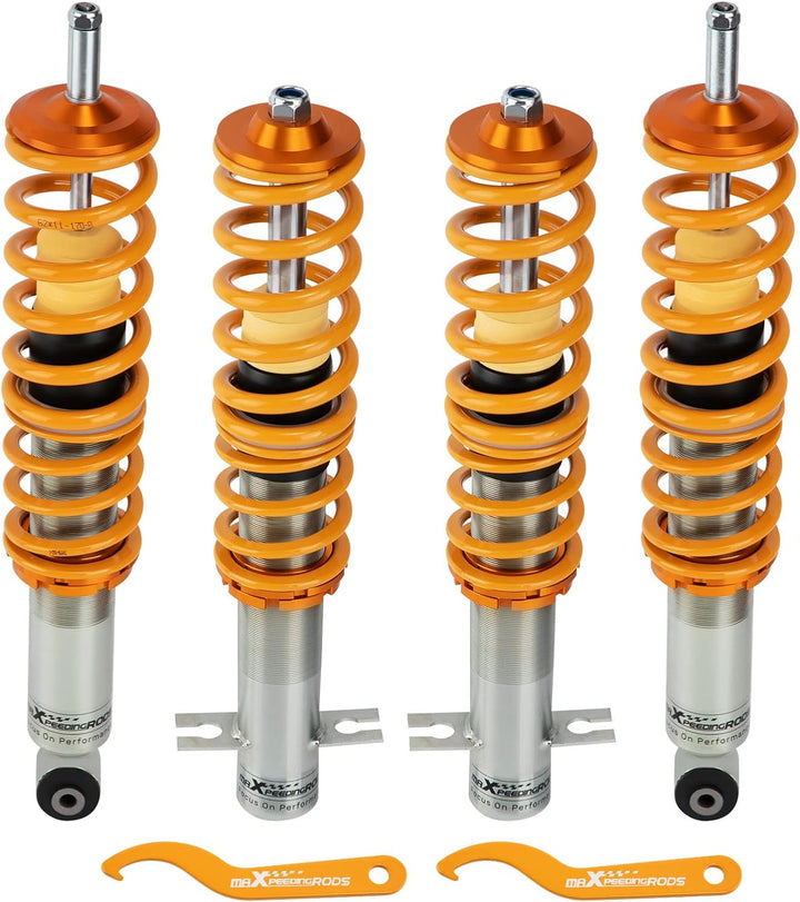 maXpeedingrods Gewindefahrwerk für GOLF 1 für JETTA 1 SCIROCCO 1 & 2 Fahrwerk Stossdämpfer für Golf