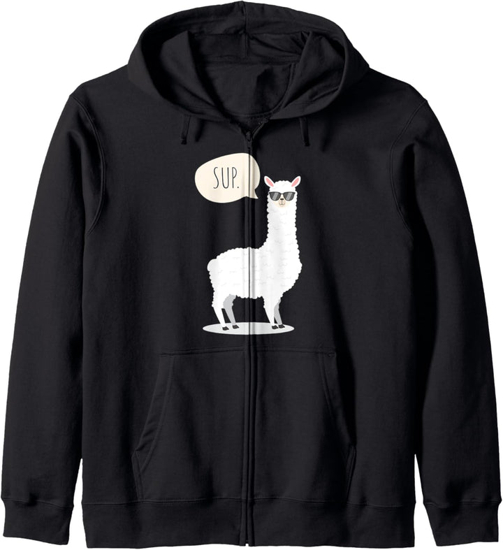 Sup No Drama Lama Lustiges süsses Geschenk Kapuzenjacke