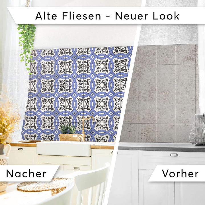 CREATISTO Mosaik-Fliesen Fliesensticker Fliesenfolie - Klebefolie Aufkleber für Wand-Fliesen I Klebe