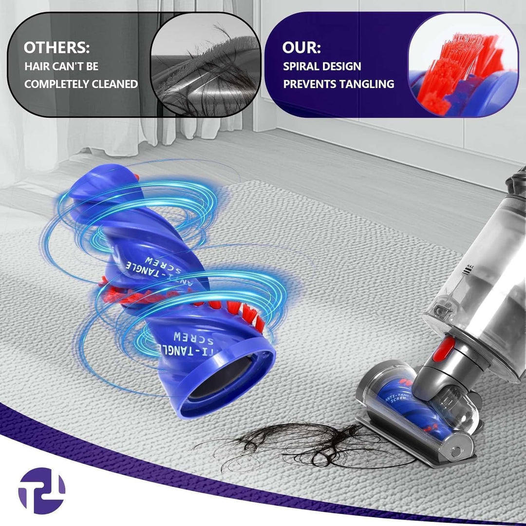 Upgrade Mini Elektrobürste für Dyson V15 V11 V10 V8 V7 Haardüse Bürste Anti Verwicklungs Aufsatz Sta