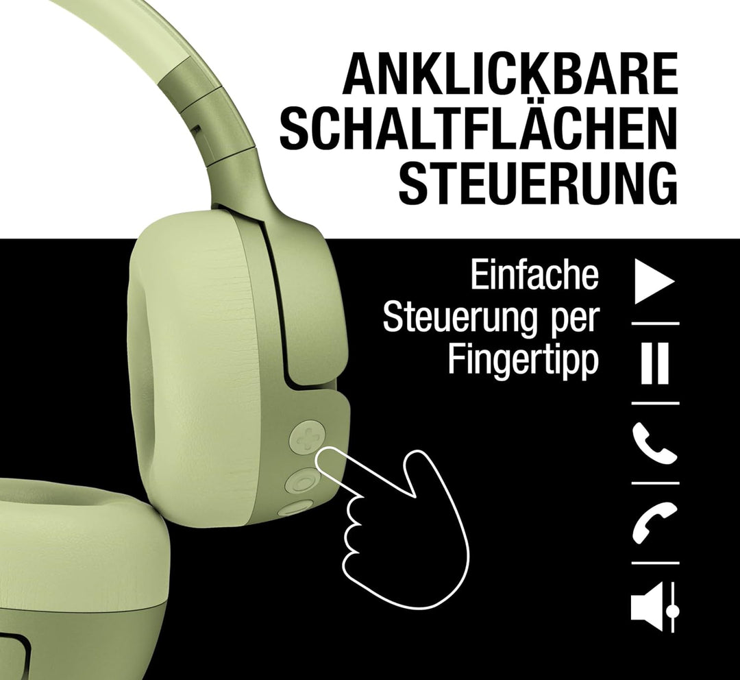 Fresh 'n Rebel Code Fuse, Bluetooth-Kopfhörer on-Ear, kabellos, 30 Stunden Spielzeit, mit Mikrofon u