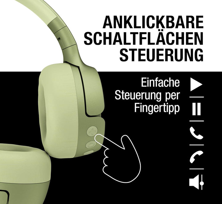Fresh 'n Rebel Code Fuse, Bluetooth-Kopfhörer on-Ear, kabellos, 30 Stunden Spielzeit, mit Mikrofon u