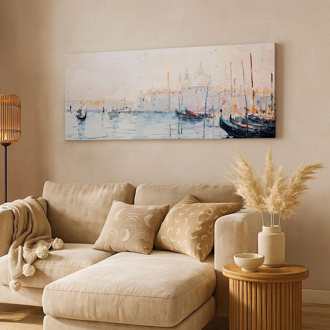 Panorama Bilder auf Leinwand 100x40cm Leinwandbild Venedig Basilika Gross Wanddeko Bild Schlafzimmer