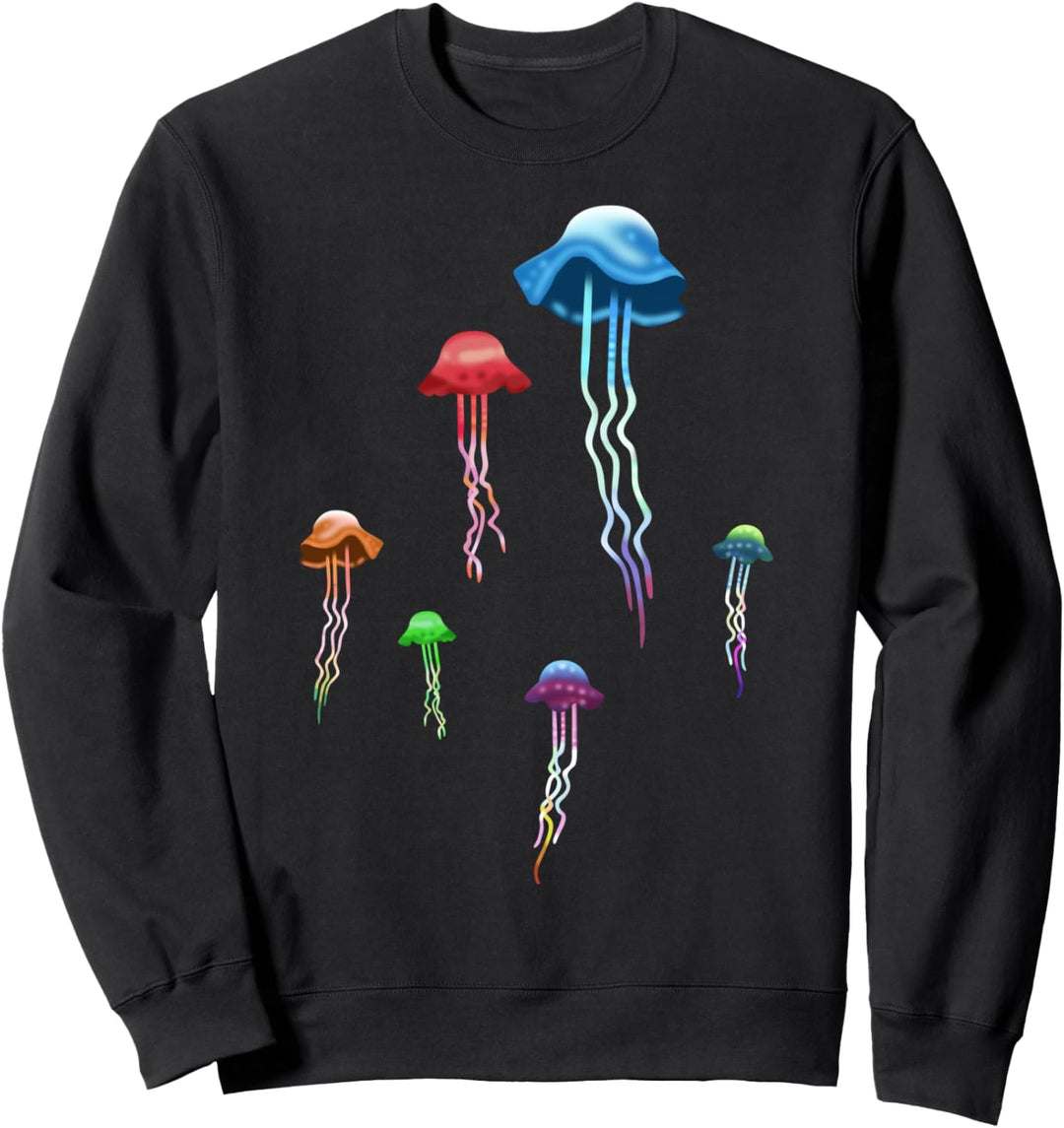 Farbige Quallen Sweatshirt