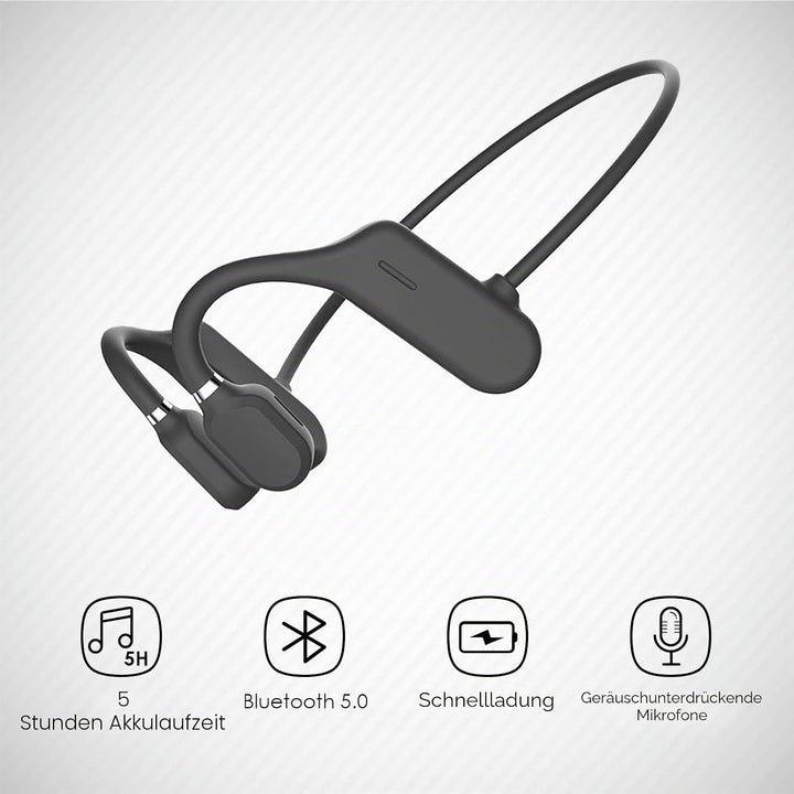 Queen.Y Knochenleitung Kopfhörer Bluetooth Offenes Ohr Drahtlose HiFi Stereo Kopfhörer mit Mikrofon