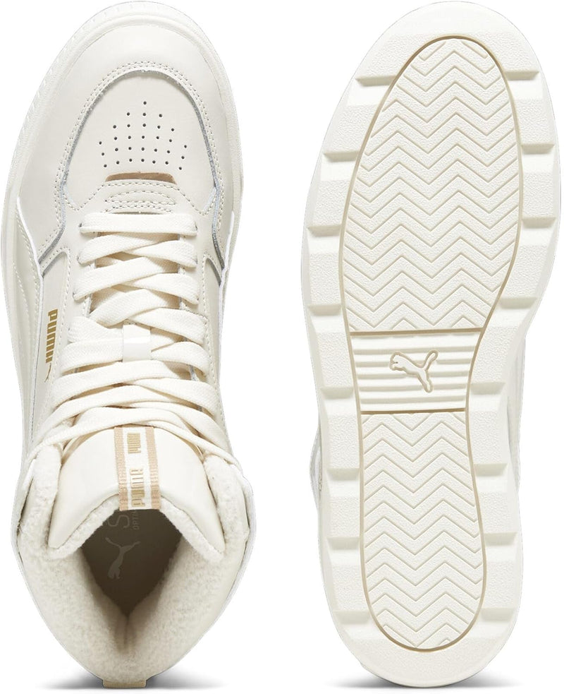 PUMA Damen Karmen Rebelle Mid WTR Sneaker 37 EU Alpine Snow Gold White, 37 EU Alpine Snow Gold White