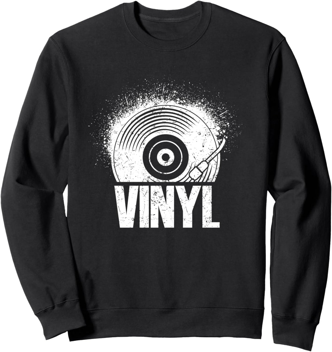 Vinly Plattenspieler Schallplatte Sweatshirt