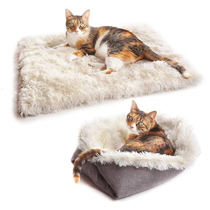 Katzenbett Haustierbett, Waschbar Katzendecke Haustierdecke, 2-in-Katzendecken für Kleine Hunde und