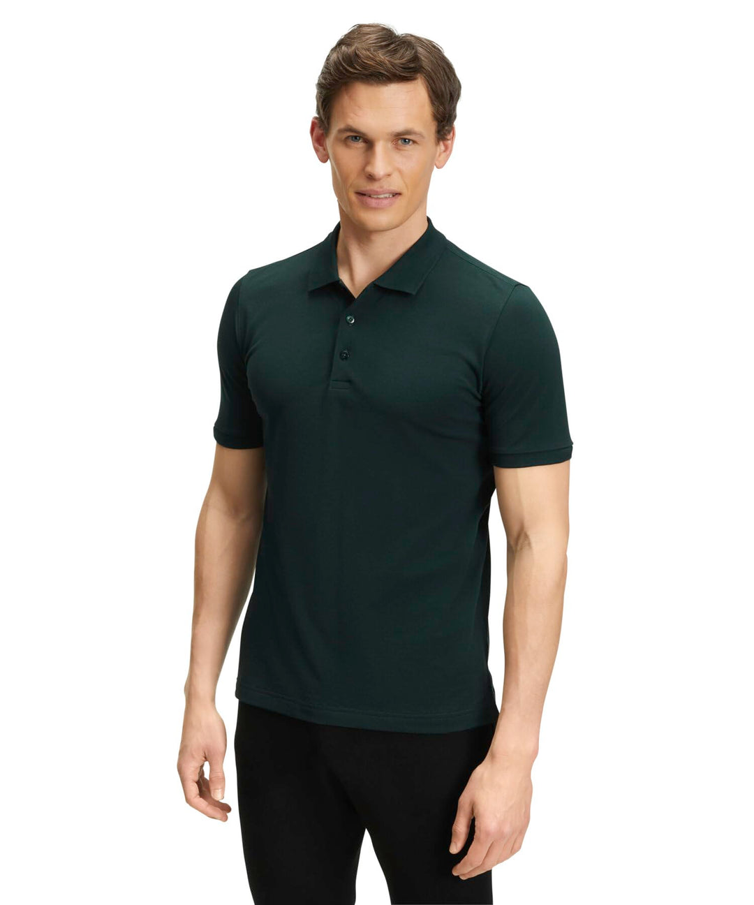 FALKE Herren Basic Polo Shirt Piqué Poloshirt atmungsaktive Baumwolle weich hautfreundlich bequem se