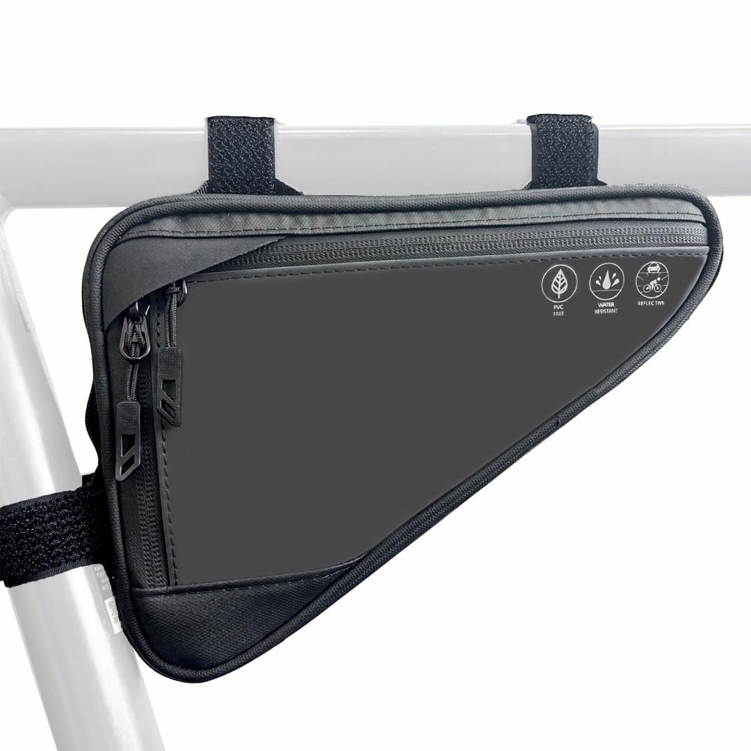 Fahrrad Rahmentasche, Wasserabweisende Dreieckstasche 2L, Fahrradtasche für Rahmen, MTB &amp; Rennrad Zu