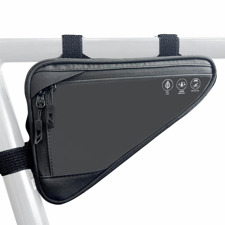 Fahrrad Rahmentasche, Wasserabweisende Dreieckstasche 2L, Fahrradtasche für Rahmen, MTB &amp; Rennrad Zu
