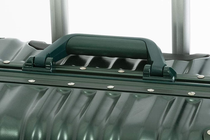 Travelhouse London Koffer Grün M-65cm · Alu-Rahmen · Polykarbonat Hartschale · Trolley Reisekoffer R