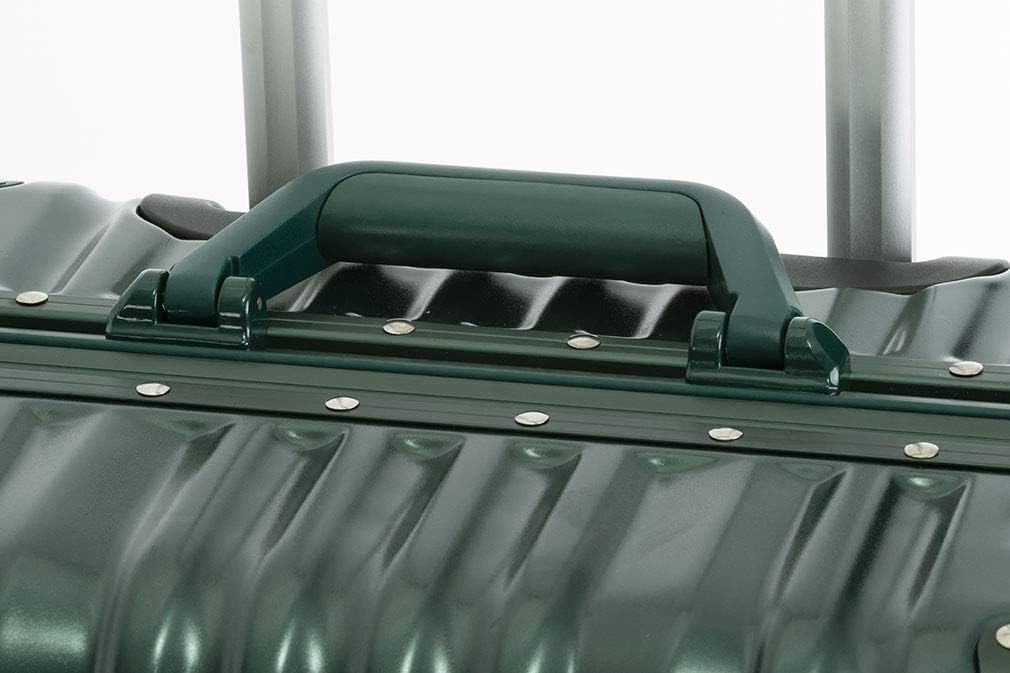Travelhouse London Koffer Grün M-65cm · Alu-Rahmen · Polykarbonat Hartschale · Trolley Reisekoffer R