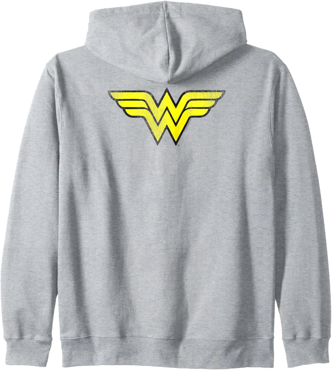 Wonder Woman Logo Distressed Kapuzenjacke