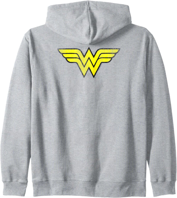 Wonder Woman Logo Distressed Kapuzenjacke