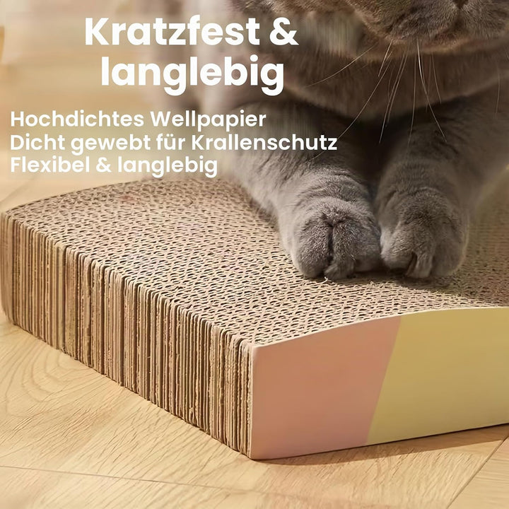 Edelstahl Katzentoilette 2er Set mit hohem Rand | geruchsneutral & leicht zu reinigen | rutschfeste