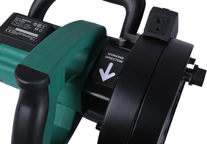 VONROC Mauernutfräse Schlitzfräse mit Absaughaube - Mauerfräse 1700W - Schlitzmaschine für 150mm Kab