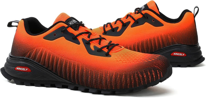 Kricely Traillaufschuhe Herren Leicht Atmungsaktiv Wanderstiefel rutschfest Laufschuhe Outdoor Fitne