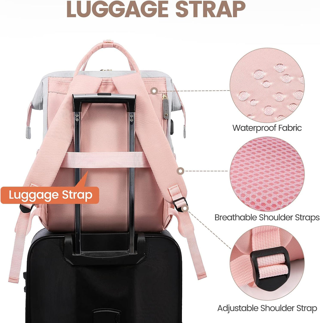 LOVEVOOK Rucksack Damen Gross Laptop Rucksäcke mit Laptopfach 17.3 Zoll Schulrucksack Mädchen Teenag