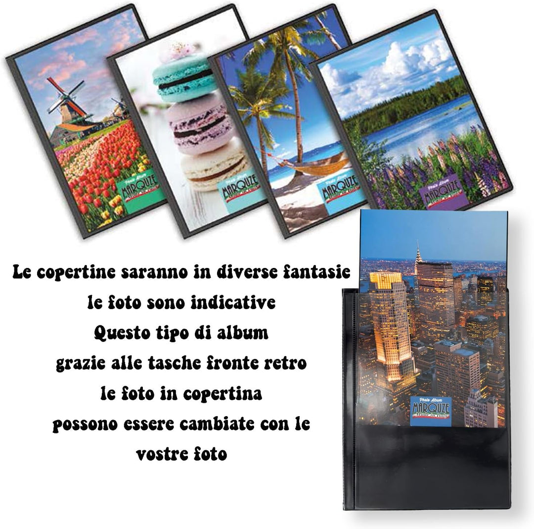 10 Stück Fotoalben Platzsparend mit personalisierbarem Softcover Fotoalbum 15x20 15x21 mit 18 Tasche