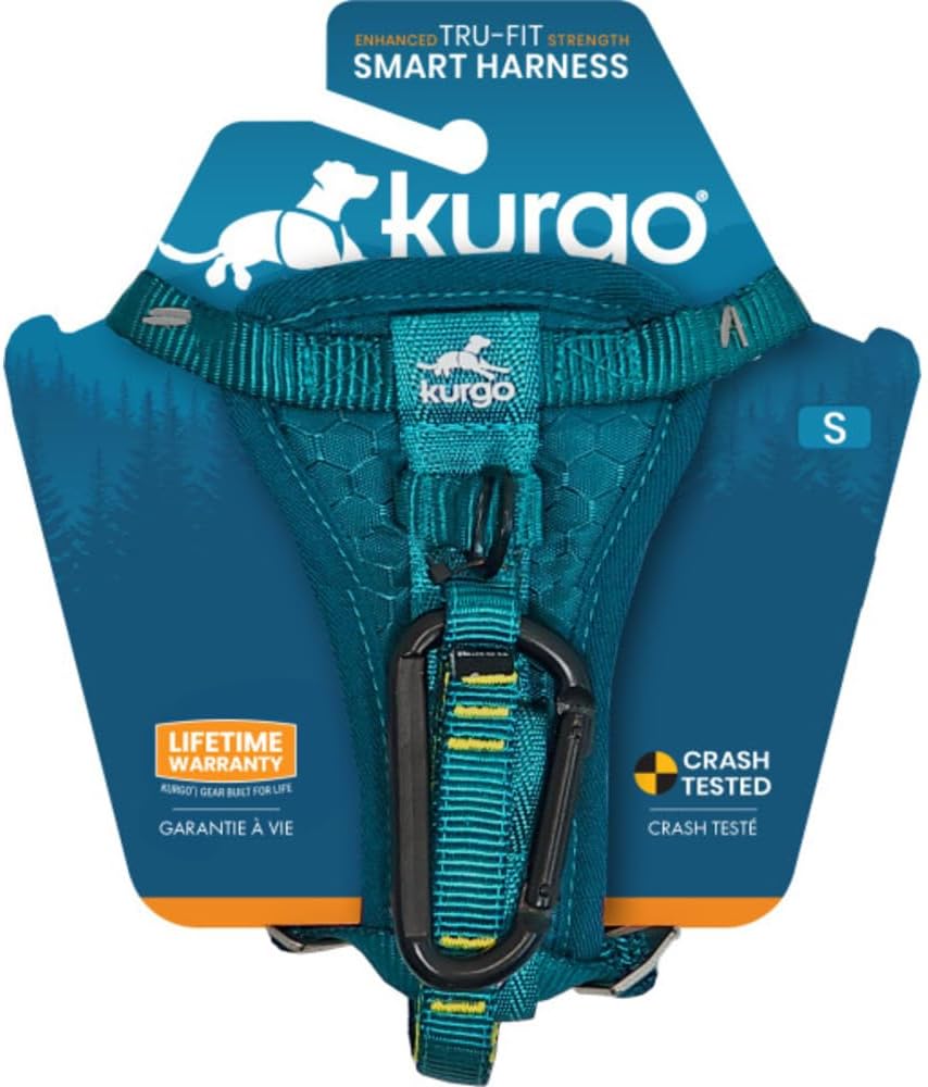 Kurgo Tru-Fit Hundegeschirr, Crash-Test-erprobtes Auto-Sicherheitsgurt, Für Hunde von 2 bis 5 kg, Gr