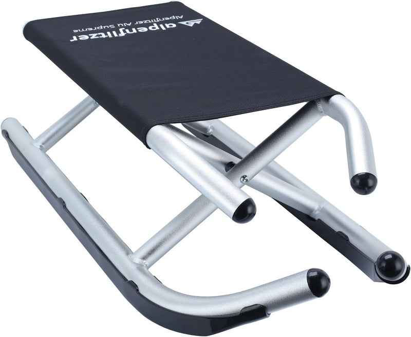 Alpenflitzer Alu-Schlitten Klappbarer Premium Schlitten Rennrodel Klappbar aus Aluminium Schlitten f