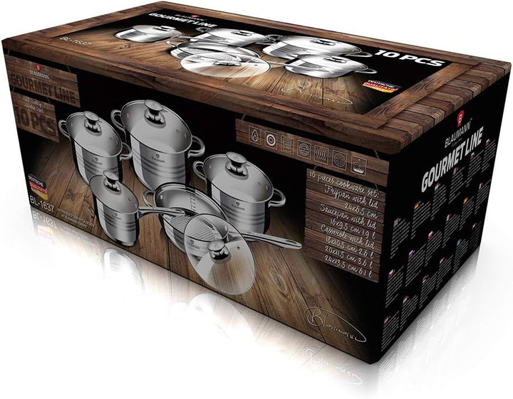 Blaumann Töpfe und Pfannen 10 tlg. Set Jumbo Gourmet Line