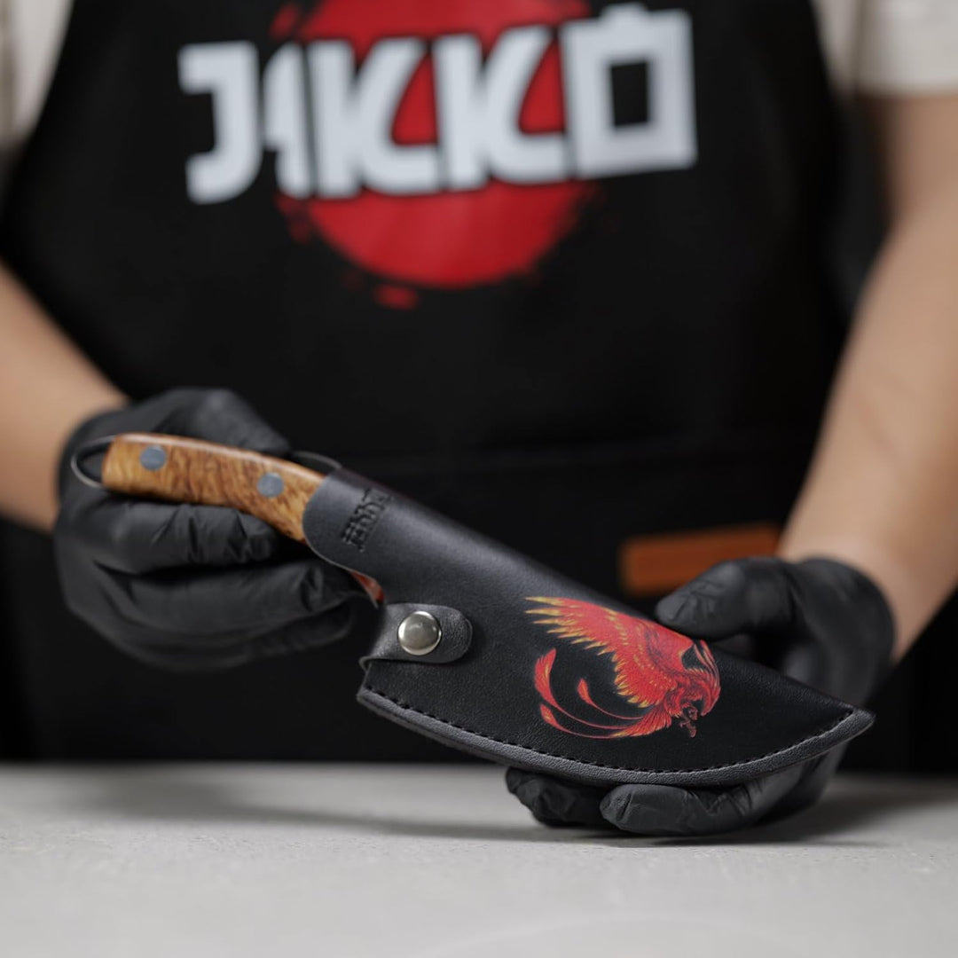 JIKKO Neue Phoenix-Edition - Japanisches Kochmesser, Professionelles Küchenmesser, Klinge aus Edelst
