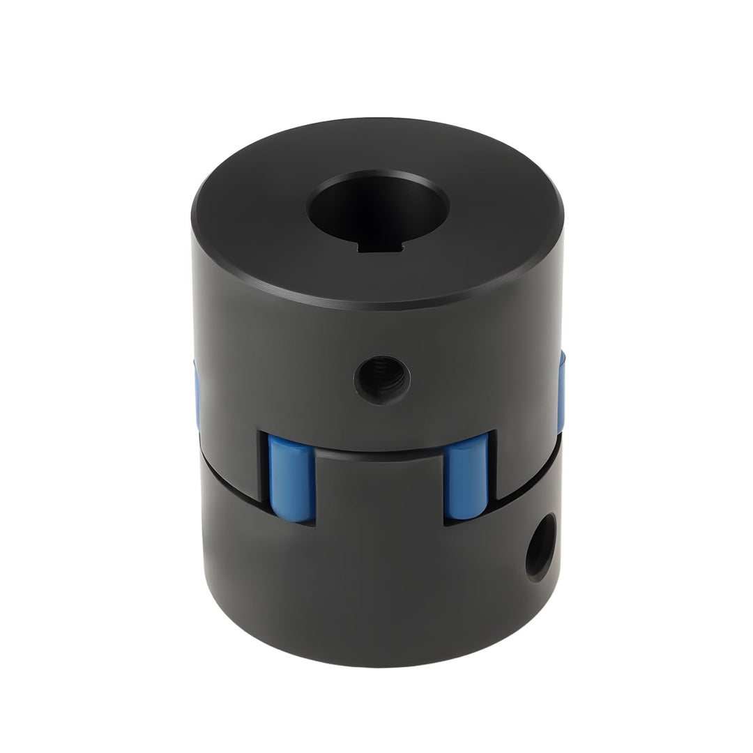 SG Store 16 mm bis 25 mm Kupplungswelle Motorkupplung für Elektromotor Spaltholz 44 x 51 mm schwarz