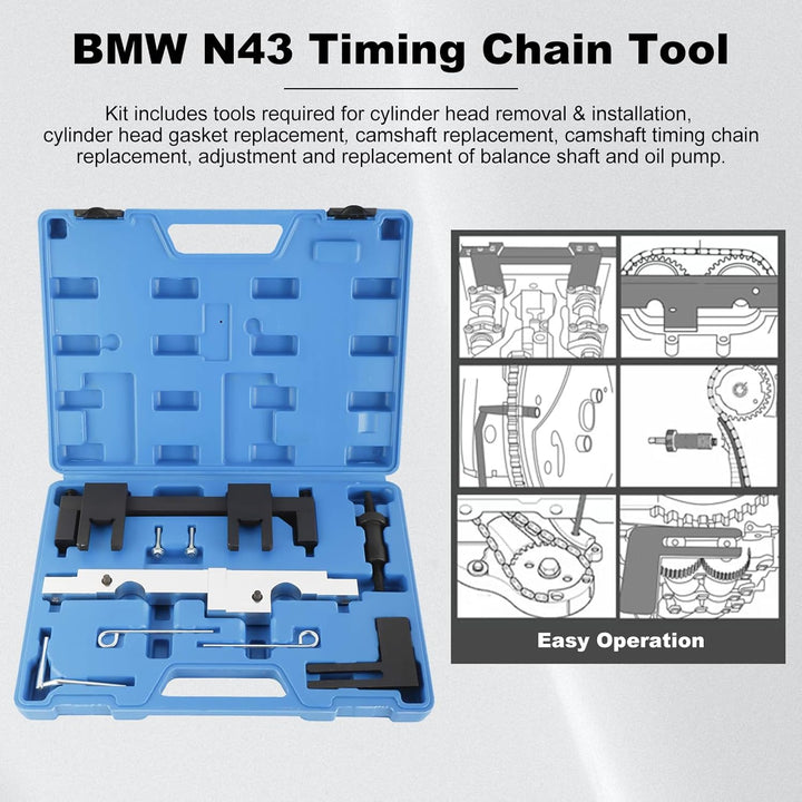 FreeTec Nockenwellenversteller Nockenwelle Steuerkette Wechsel Motor Werkzeug Arretierwerkzeug Satz