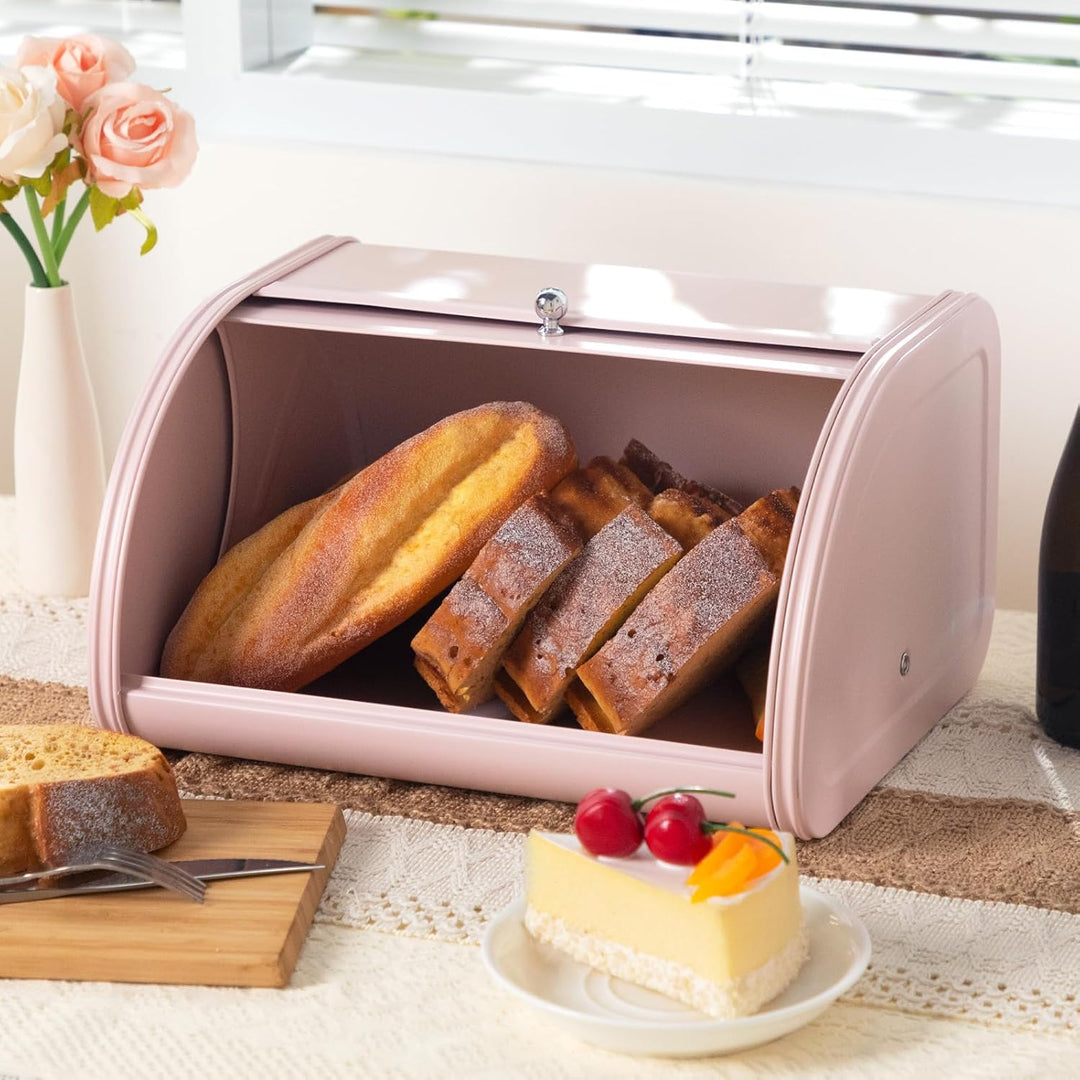 HollyHOME Brotkasten Brotaufbewahrungsbox, Metall-Brotkästen für die Küche, Brotaufbewahrungsbehälte