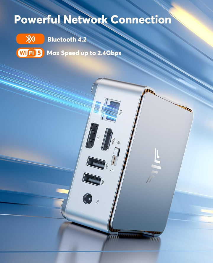 NiPoGi Essenx E2 Mini PC 16 GB DDR4 1024 GB M.2 SSD, Ιntel Alder Lake-N97(bis zu 3,60 GHz) Mini Desk
