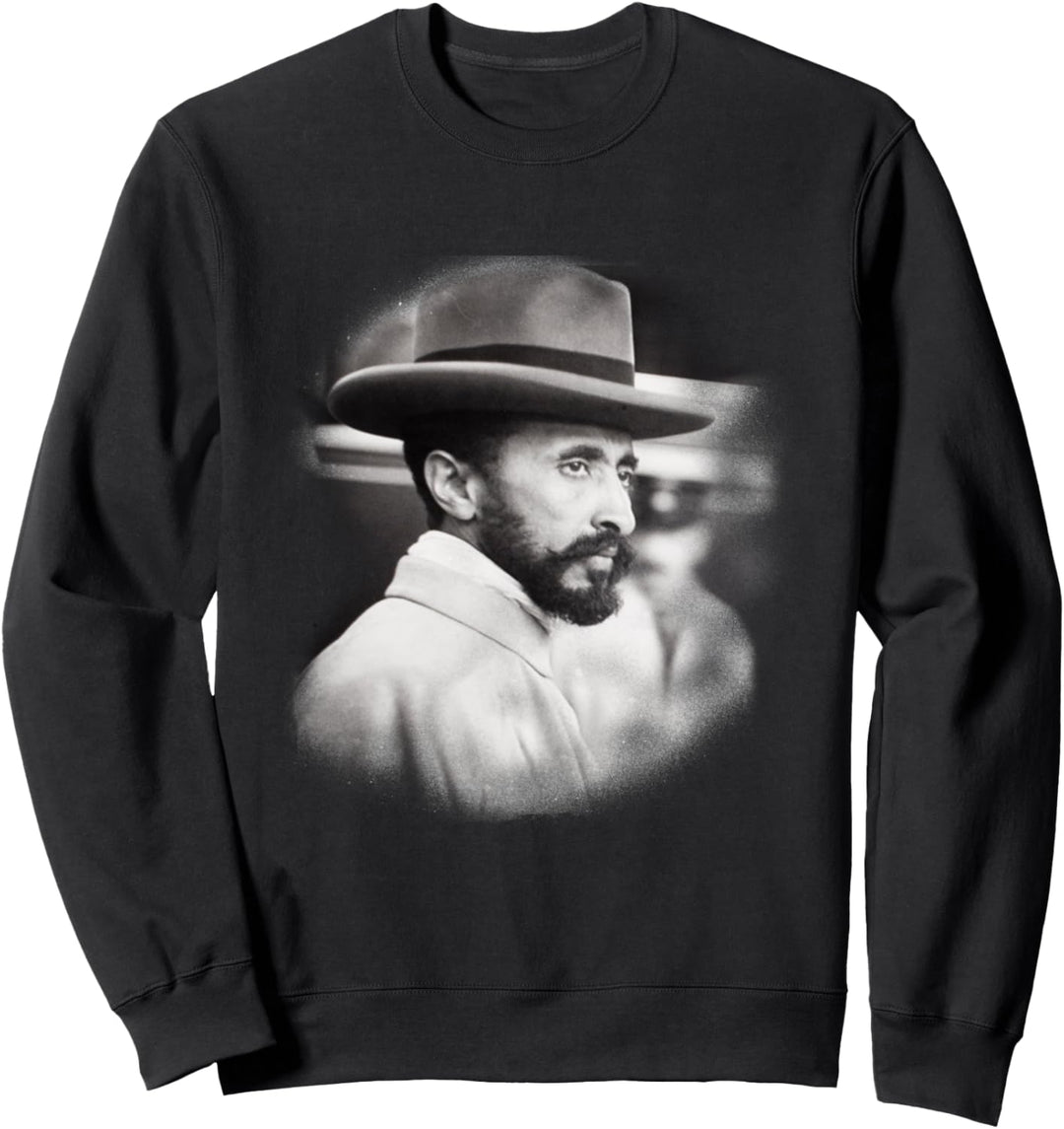 Selassie Ethiopian Emperor Haile Selassie Face Sweatshirt