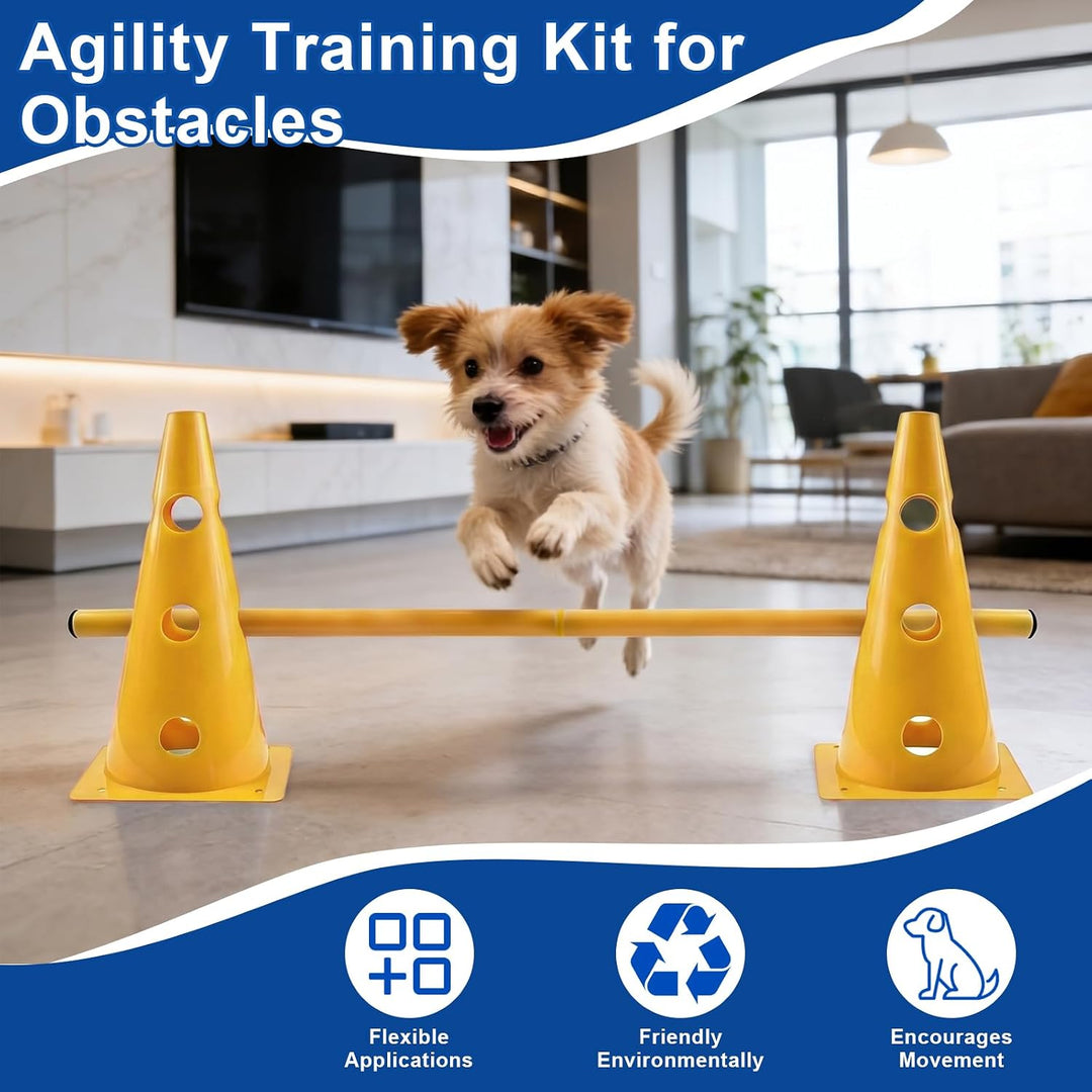Agility Set Hunde Klein, Kinder Agility Trainingsgerät, Hindernisse für Pferde & Hundeparcours, Kege