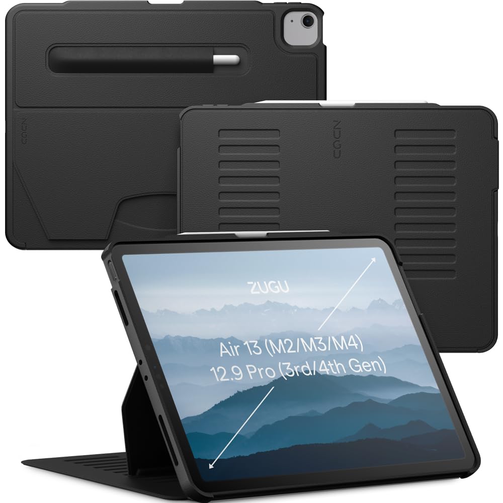 Zugu CASE iPad Air Hülle 13 Zoll M4 2026 & M3 2025 & M2 2024 / iPad Pro 12.9 (3rd/4th Gen), schlanke