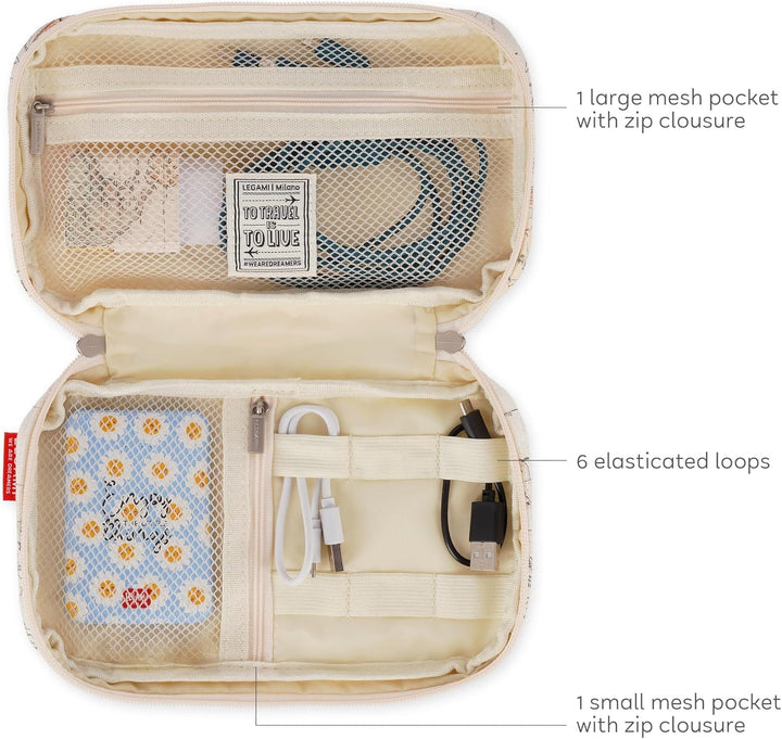 Legami - Kabel-Organizer - Kabel-Organiser, Reise-Etui für Kabel und Telefon, PC, Tasche für elektro
