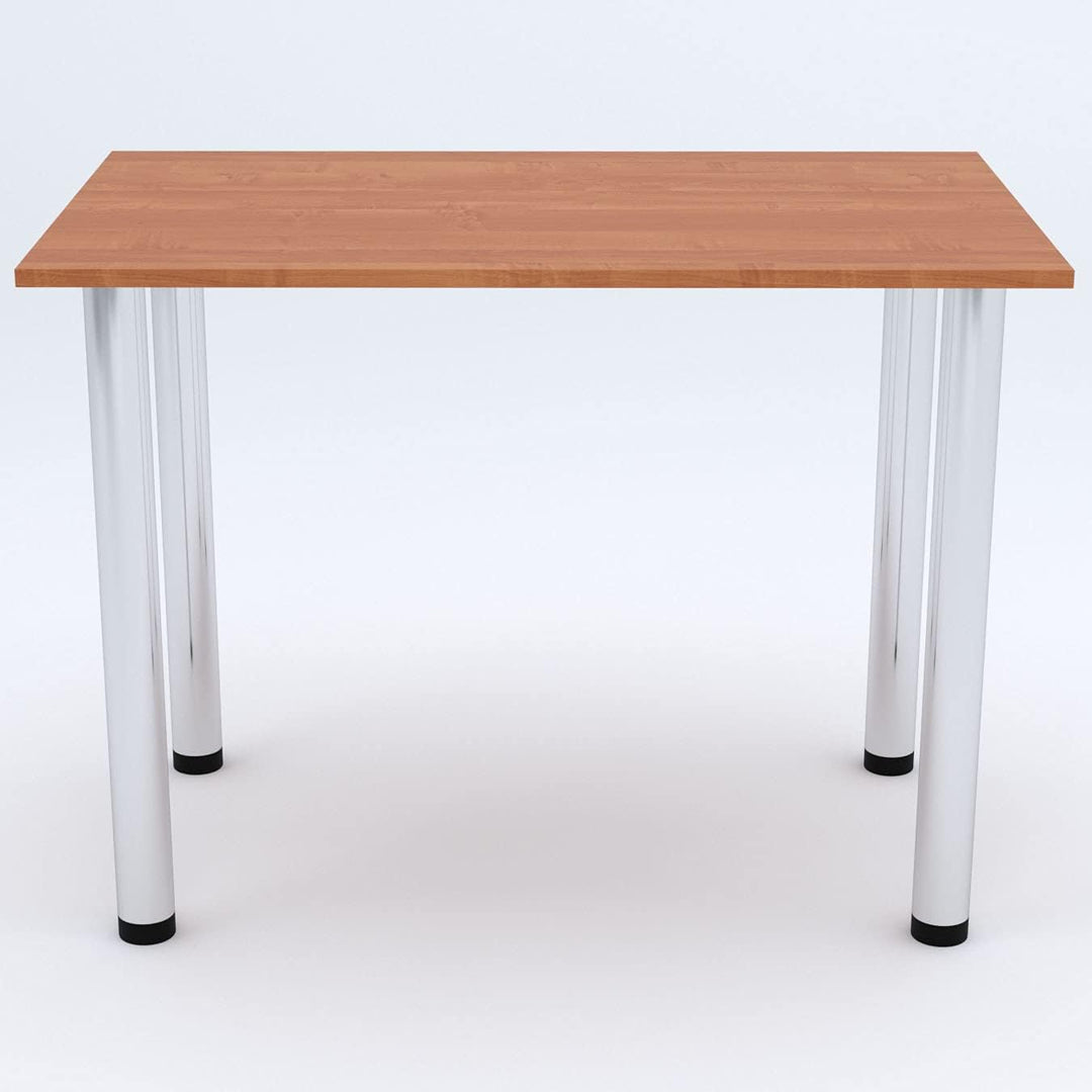 mikon 60x40 | Esszimmertisch - Esstisch - Tisch mit Chrombeinen - Küchentisch - Bürotisch | Erle 60
