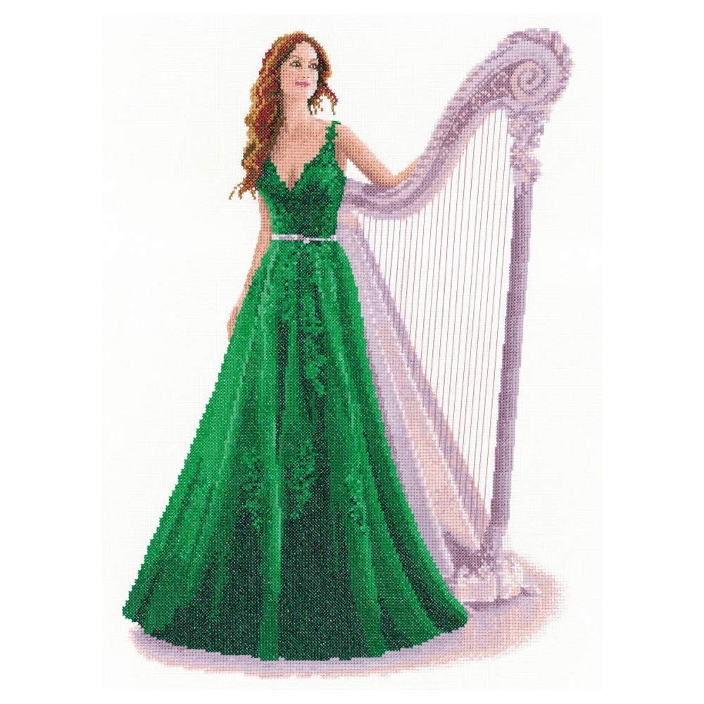 Heritage Kreuzstich Set Aida "Darcey (A)", Zählmuster, JLDY1429-A, 26,5x39cm