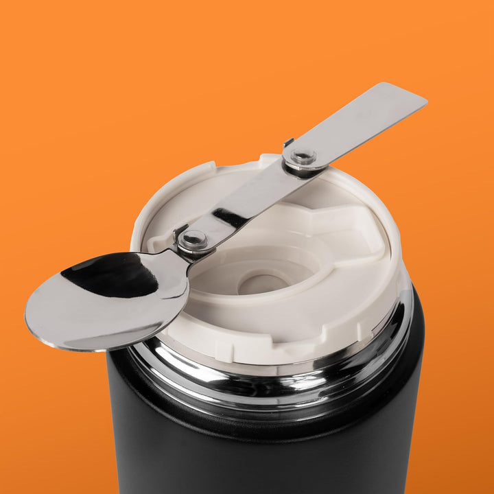 Reishunger Thermobehälter – 600 ml Fassungsvermögen – Thermobehälter mit integriertem Löffel – Hält
