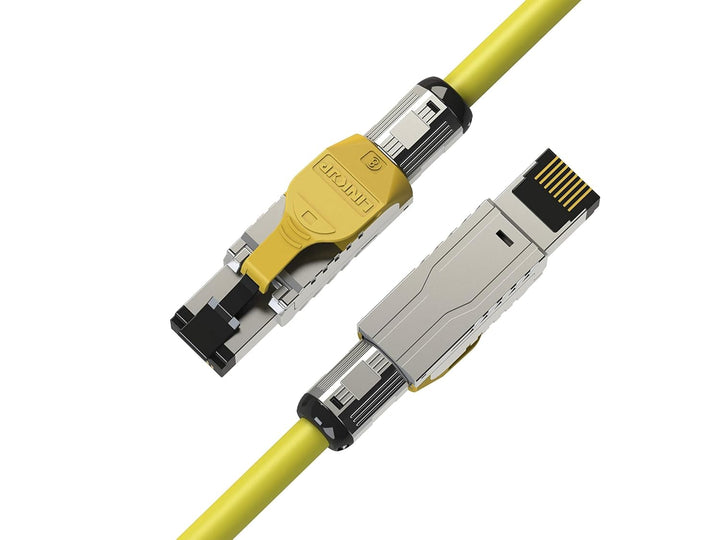 LINKUP - [GHMT & DSX8000 Zertifiziert] Cat8-Ethernet-Patchkabel S/FTP 22AWG Doppelt Geschirmtes Mass