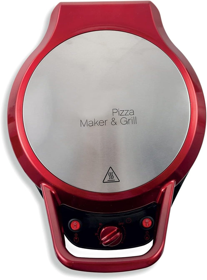 Galileo Casa 2192057 Pizza Grill 1200w Öffnung 180 Grad, Rot