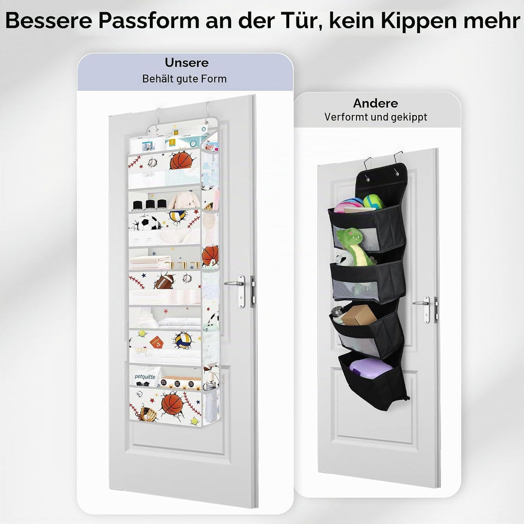 Clastyle Ball Tür Hängeaufbewahrung Sterne Hängeorganizer für Camping Bad Schrank Schlafzimmer Junge