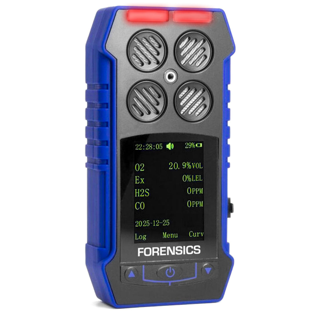 Multigasdetektor O2-, CO-, H2S- und Brennwertdetektion durch FORENSIK, USB-Aufladung, Farbbildschirm