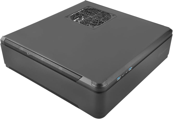SilverStone 10177 SST-FTZ01B-E - Fortress High-End Mini-ITX Gaming HTPC Gehäuse, PSU ATX optional, s