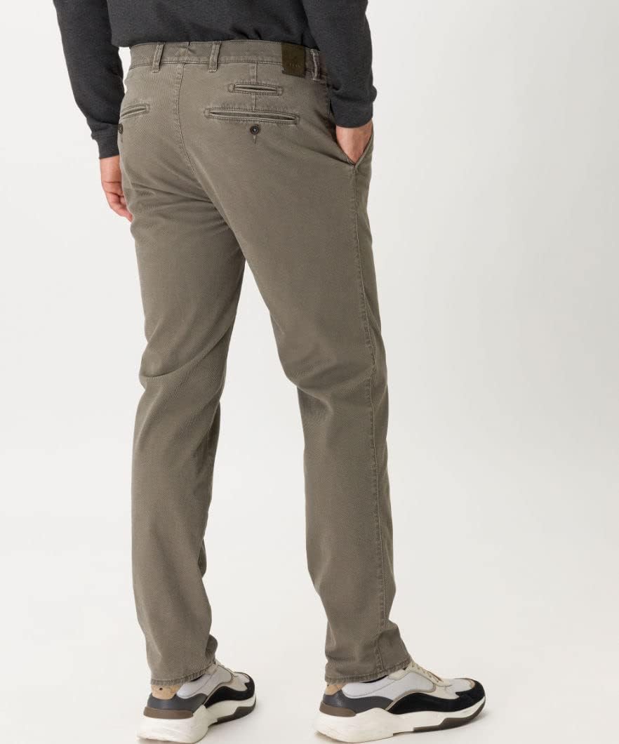 BRAX Herren Style Fabio in Hi Flex Superelastische Slim Chino Hose 35W / 34L Beige (Nut 55), 35W / 3