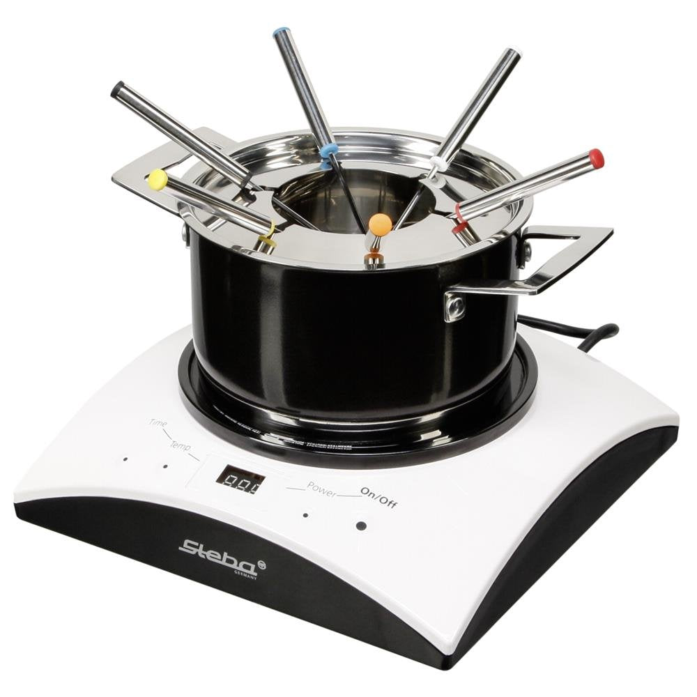 Steba IK 11 S Induktionskochplatte 1 kW Rostfreier Stahl/Schwarz/Weiss