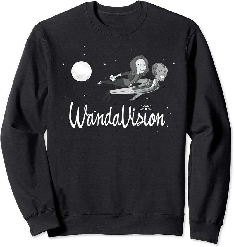 Marvel WandaVision Wanda and Vision 60s Moonlight Flight Sweatshirt